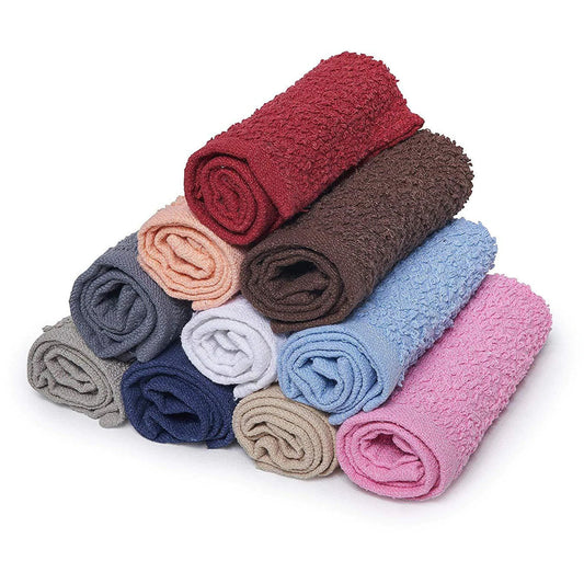 100% Cotton Absorbent Kitchen Washcloth Towel Set