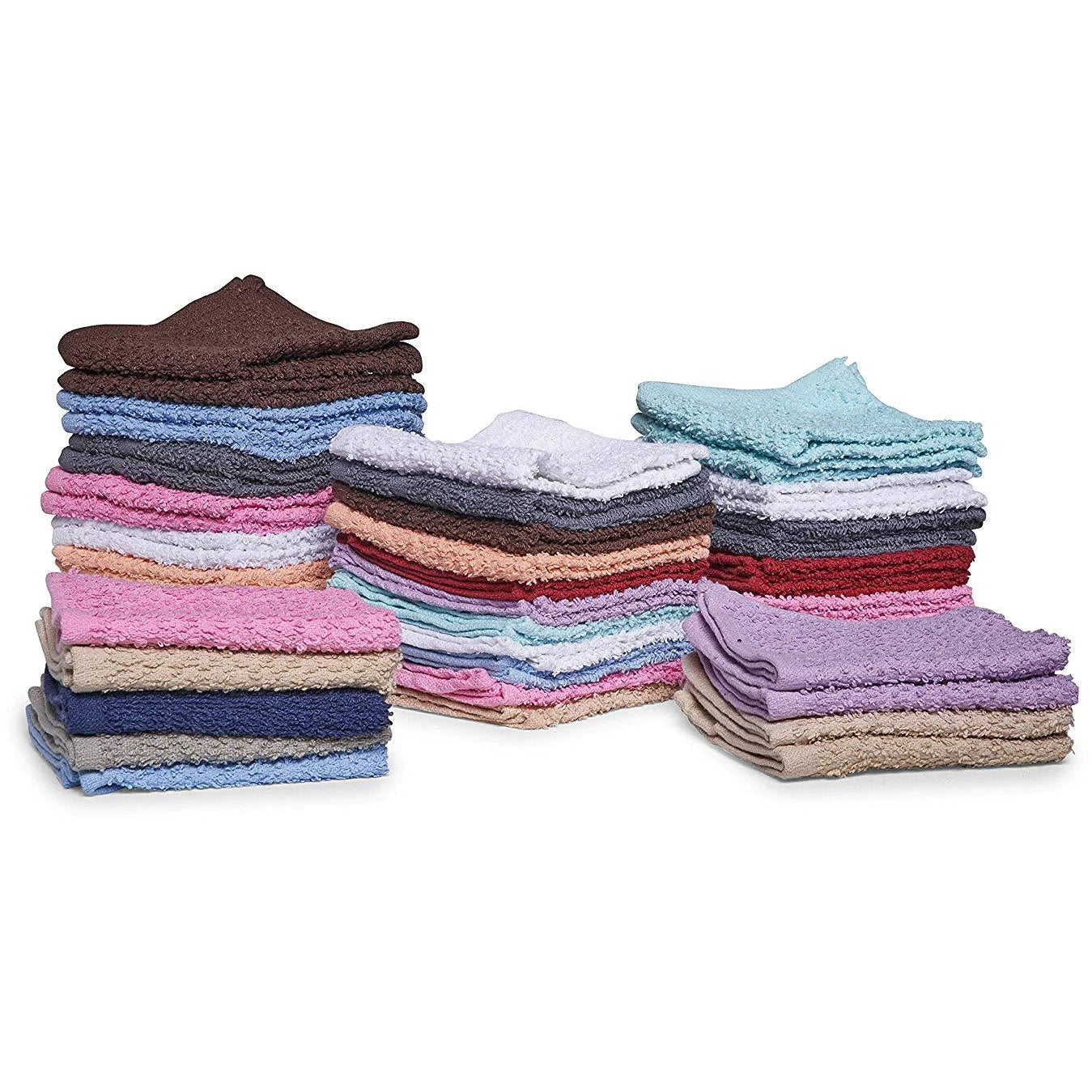 100% Cotton Absorbent Kitchen Washcloth Towel Set