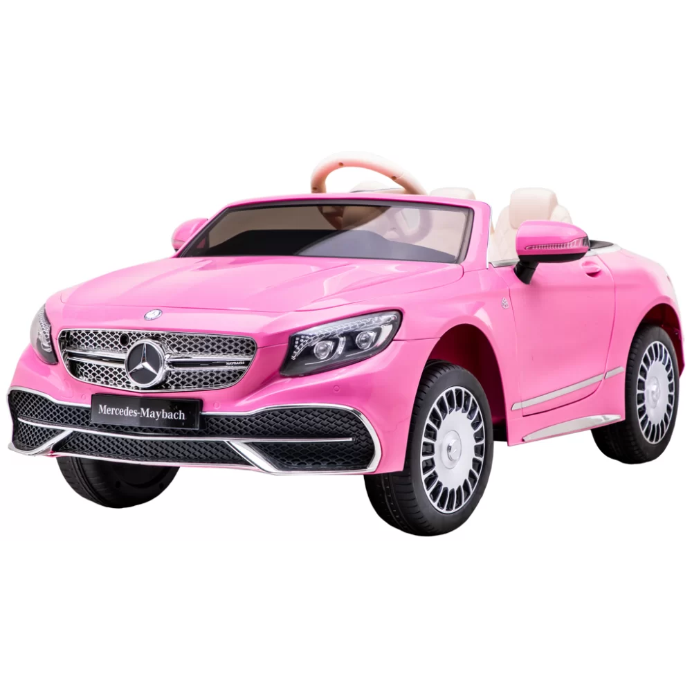 Ηλεκτροκίνητο Παιδικό Αυτοκίνητο Διθέσιο Licensed Mercedes Maybach S650 Cabriolet 12v σε Ροζ χρώμα