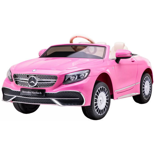 Ηλεκτροκίνητο Παιδικό Αυτοκίνητο Διθέσιο Licensed Mercedes Maybach S650 Cabriolet 12v σε Ροζ χρώμα
