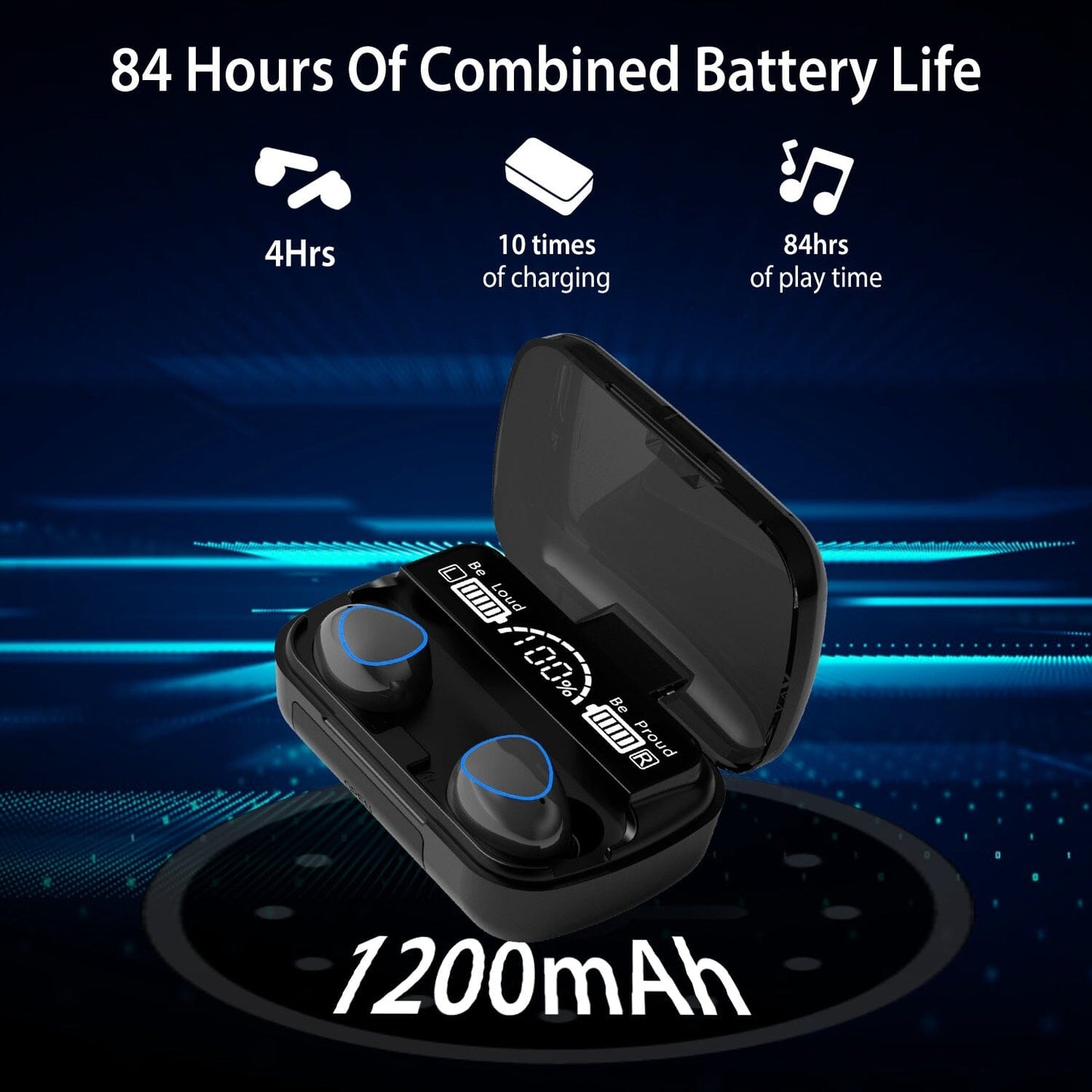 5.1 TWS Wireless Earbuds Touch Control Headphone