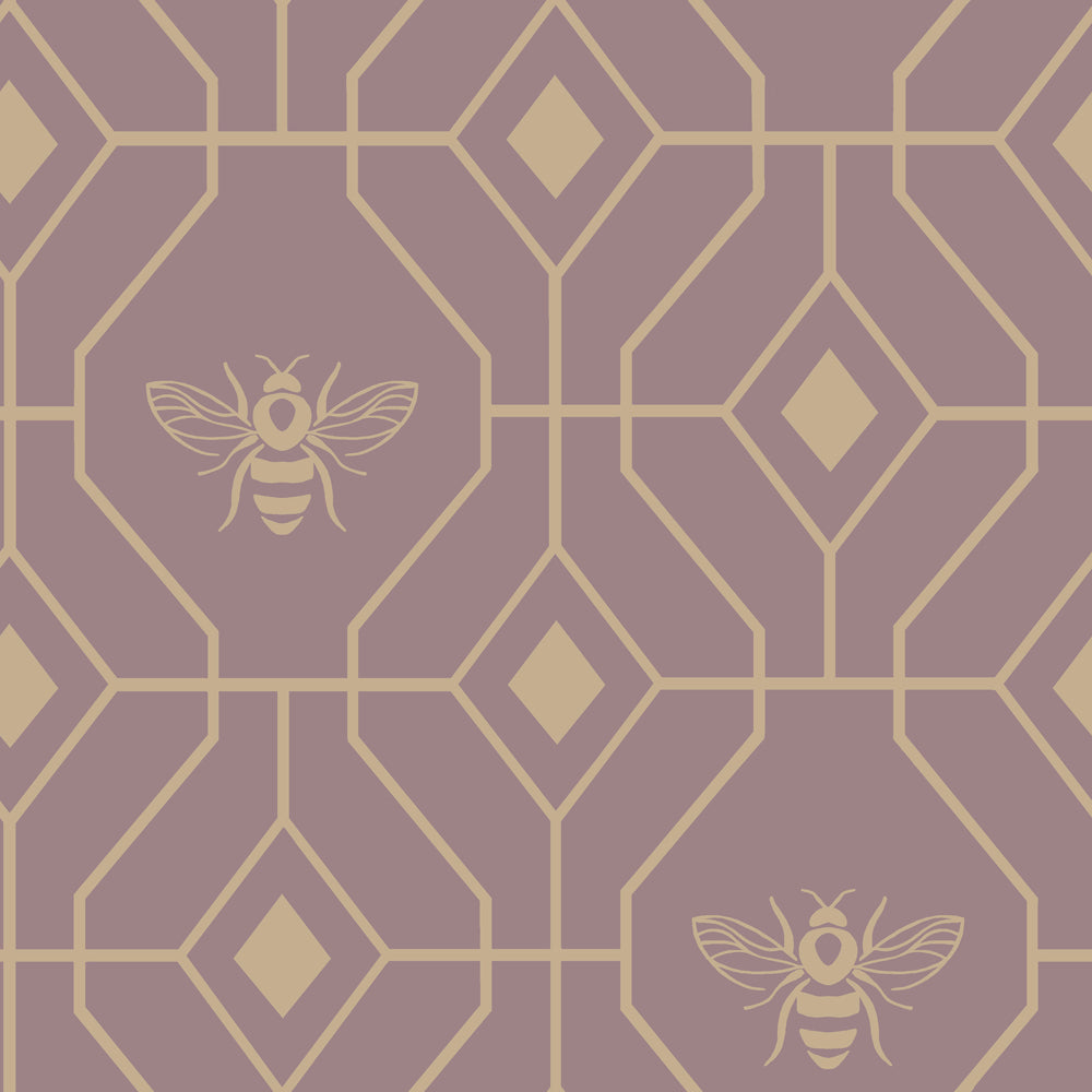 Bee Deco Geometric Duvet Cover Set Blush