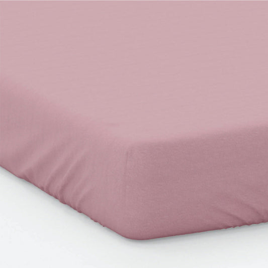 200 Thread Count Cotton Percale Fitted Bed Sheet Blush