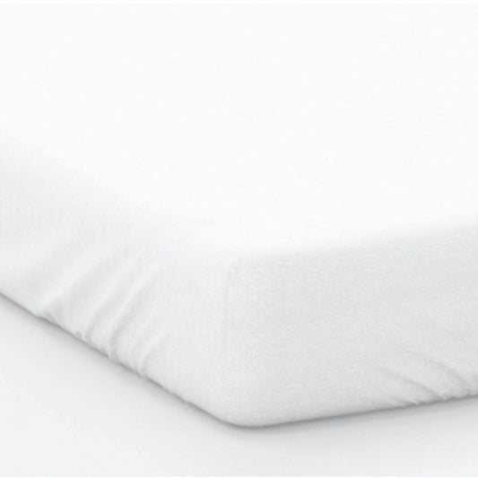 200 Thread Count Cotton Percale Fitted Bed Sheet White