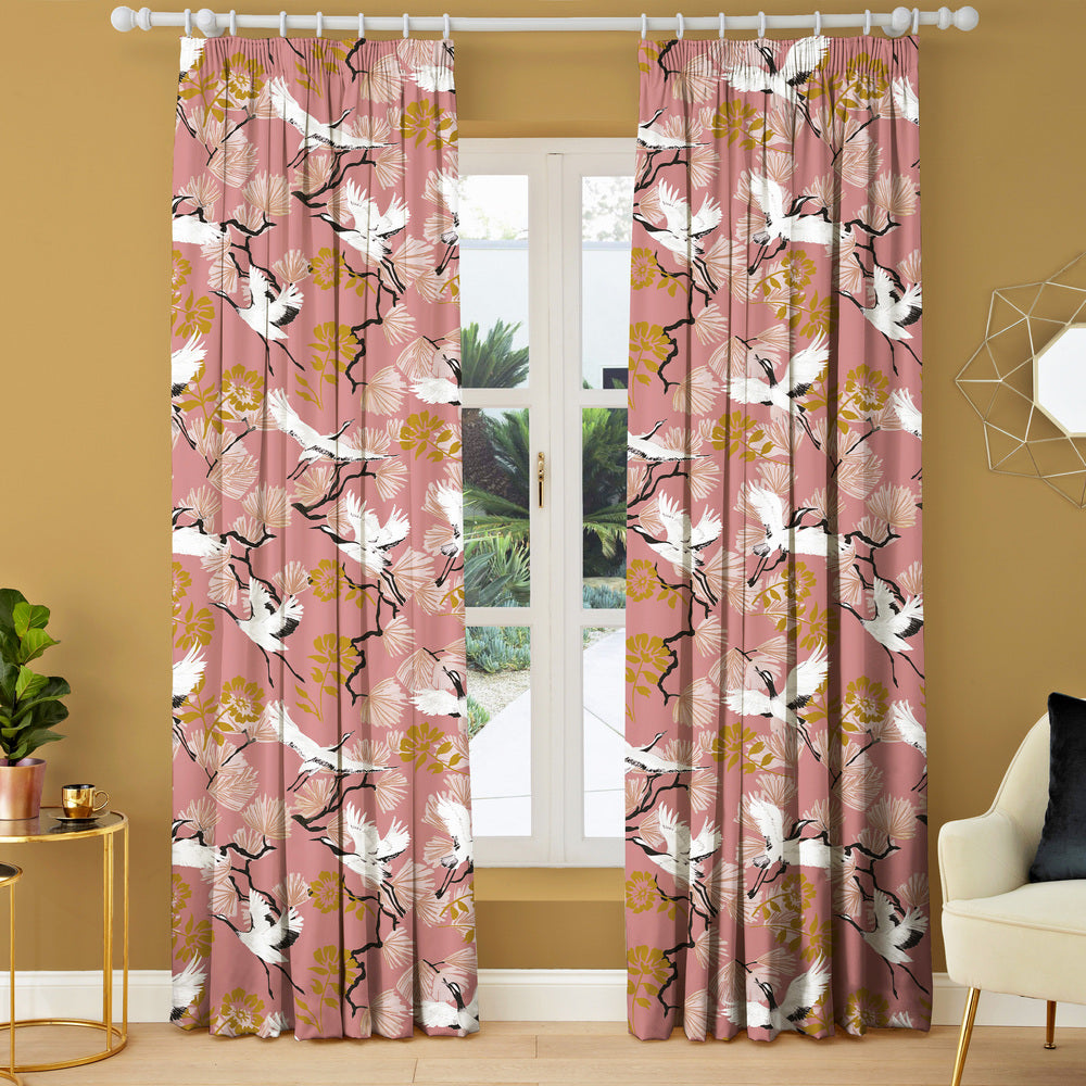 Demoiselle Blush Floral Made to Measure Curtains