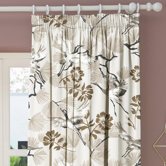Demoiselle Cream Floral Made to Measure Curtains