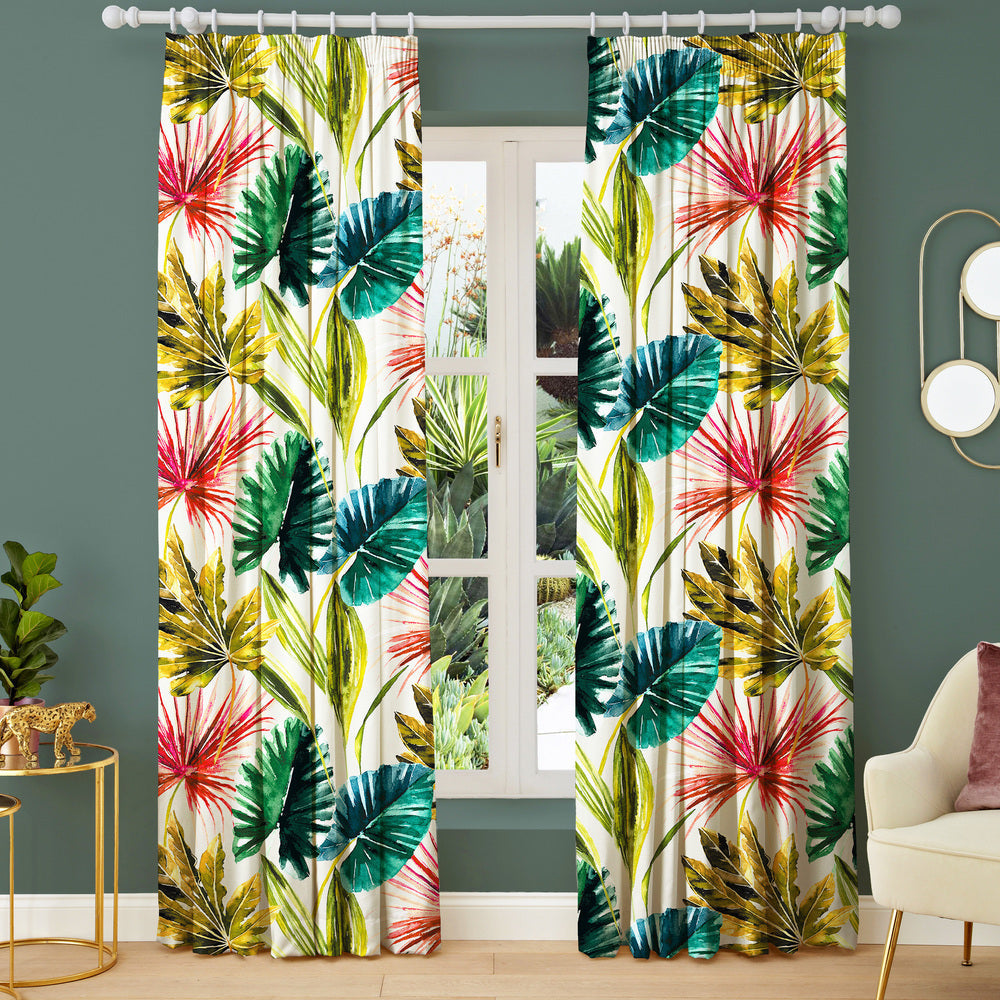 Exotic Leaves Multi Made to Measure Curtains