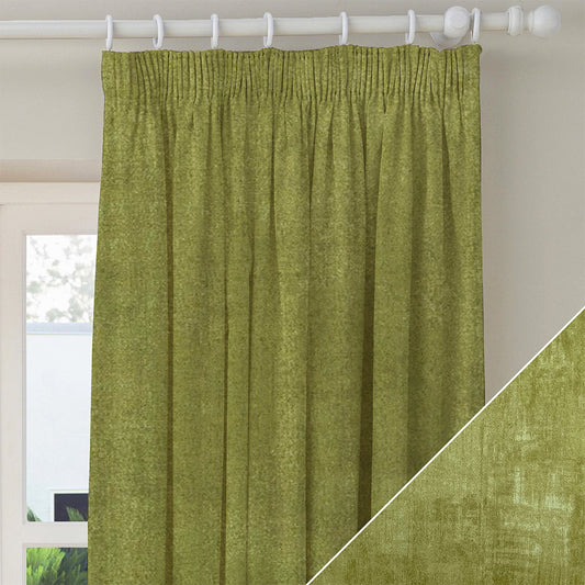 Heritage Olive Made to Measure Curtains