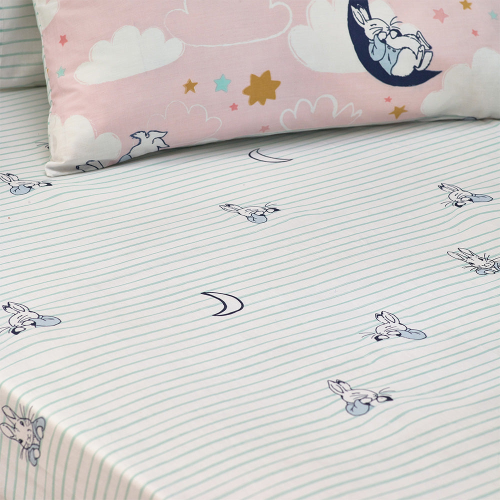 Sleepy Head Peter Rabbit™ Fitted Bed Sheet Mint