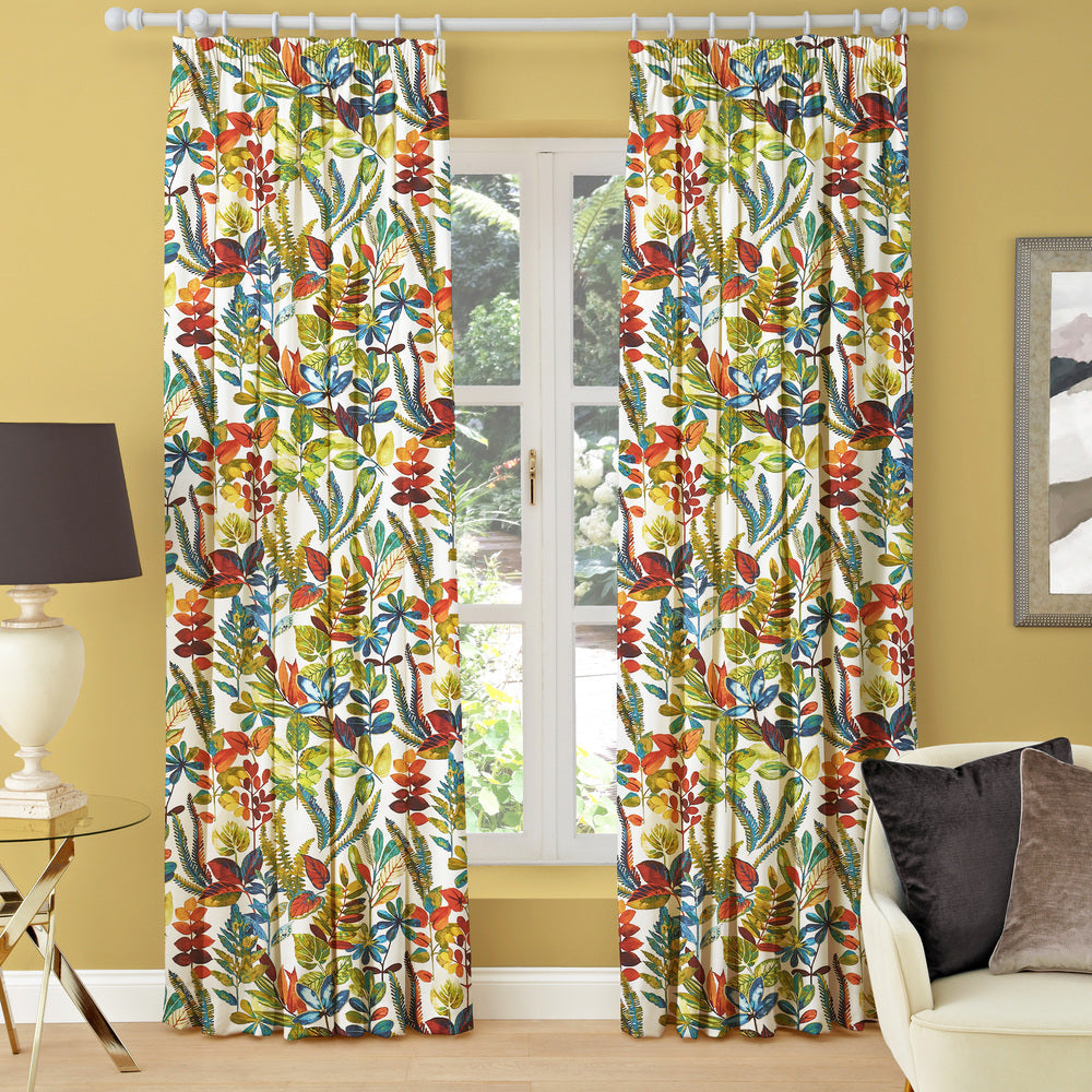 Tonga Spice Floral Made to Measure Curtains