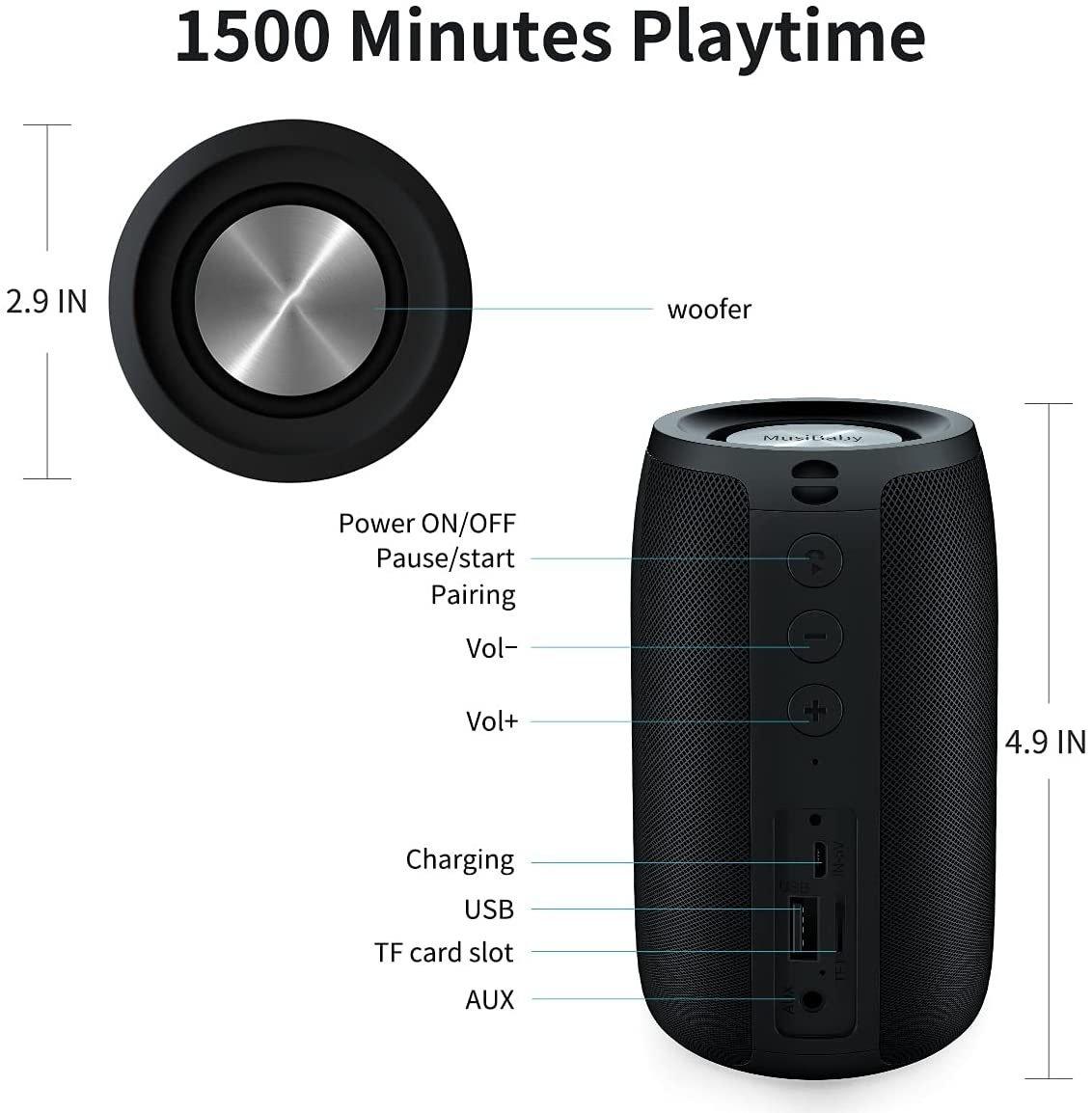 Dual Pairing Bluetooth 5.0 Speaker