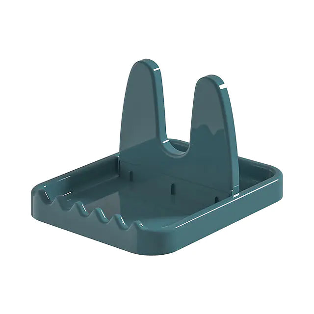 Foldable Pot Lid Rack Plastic Spoon Holder Stand Kitchen Supplies Organizer