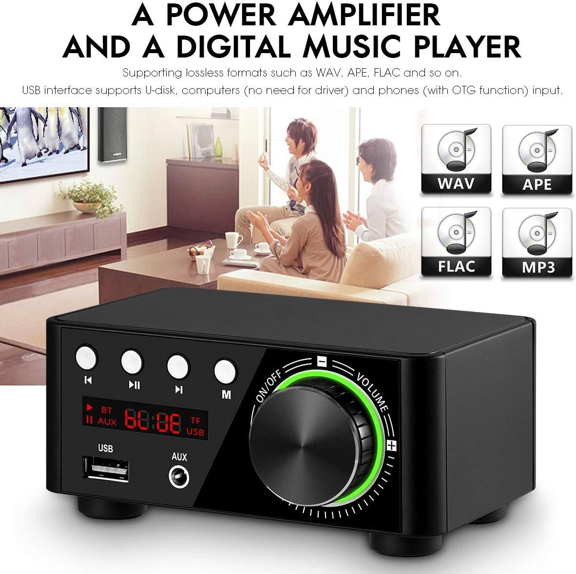 Nobsound 100W Mini Bluetooth 5.0 Power Amplifier