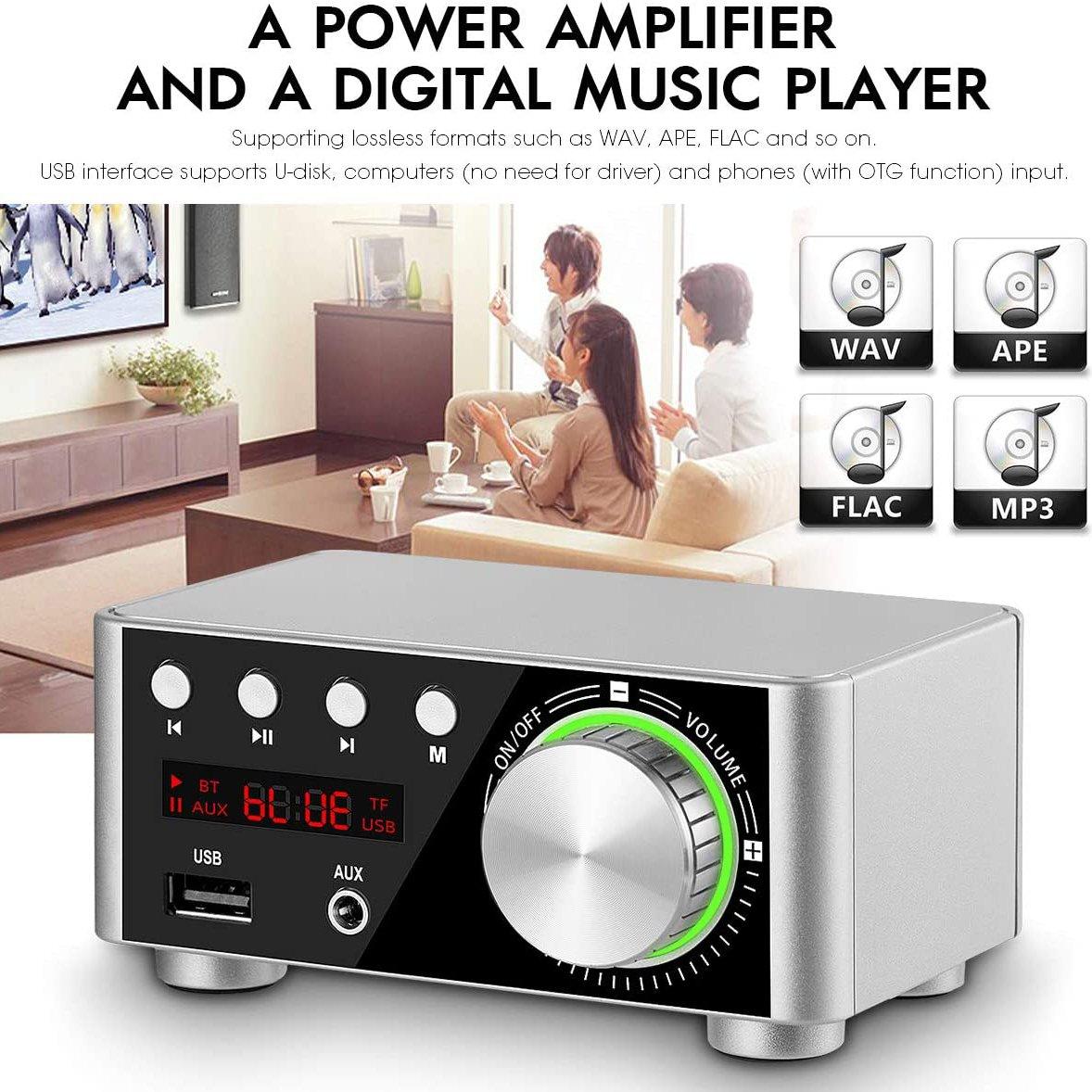 Nobsound 100W Mini Bluetooth 5.0 Power Amplifier