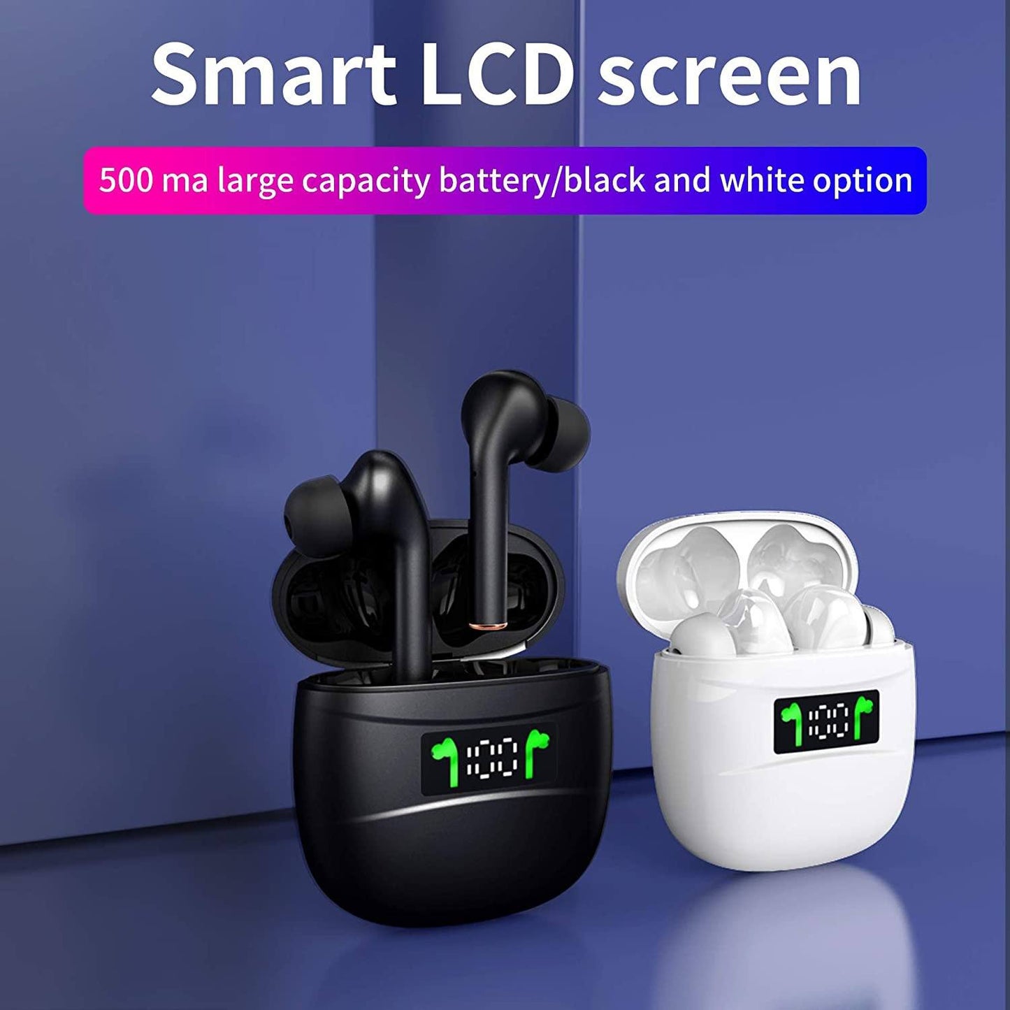 ROCXF TWS Wireless Earbuds with LED Power Supply Display Case