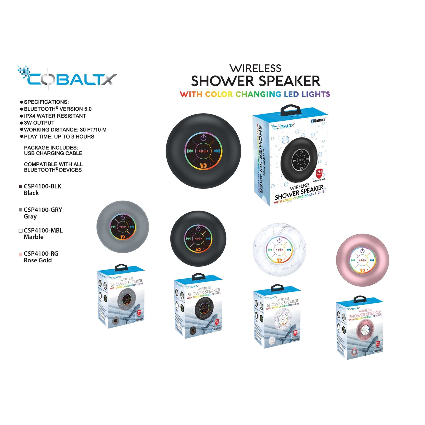 Wireless Shower Speaker