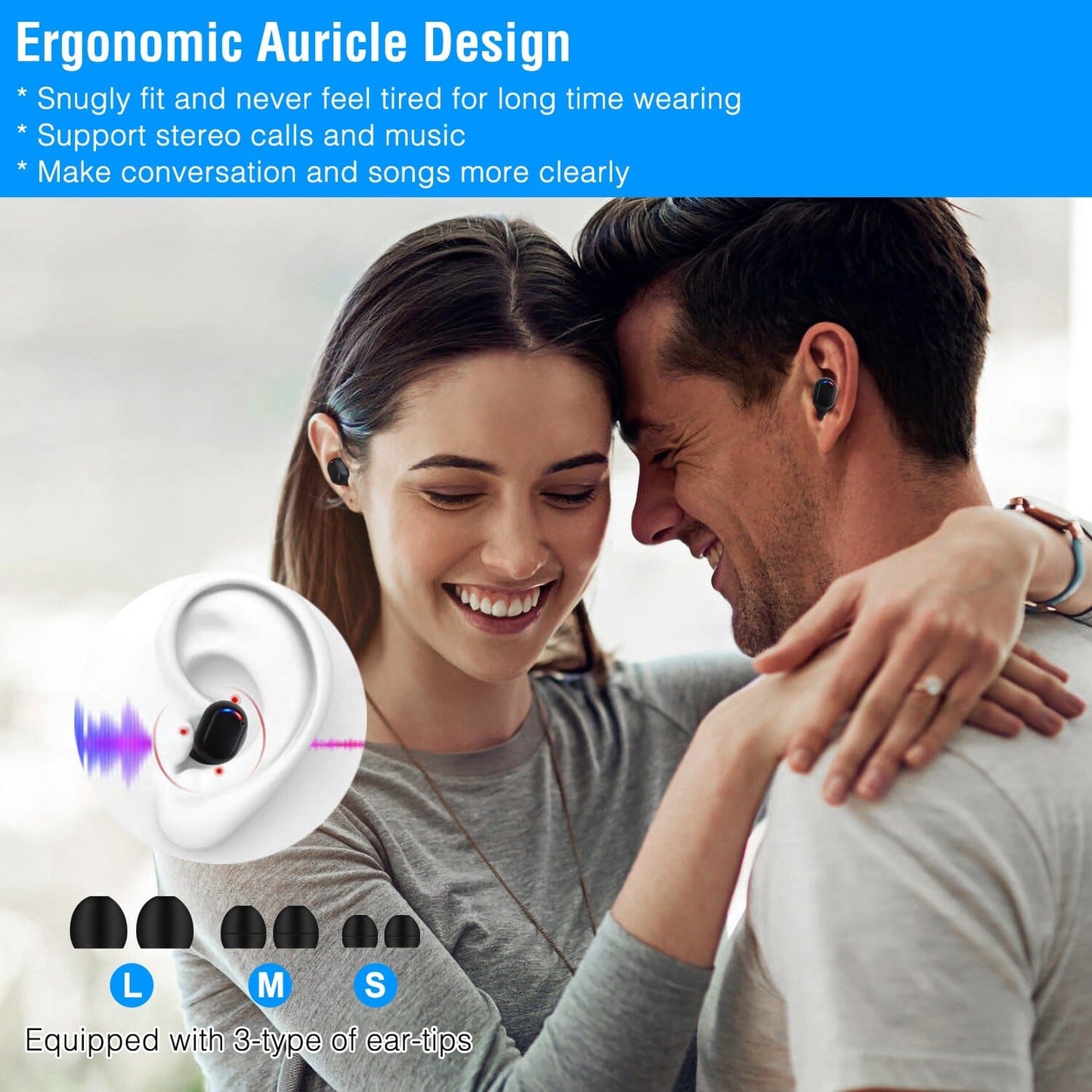 Wireless V5.3 TWS Earbuds In-Ear Stereo Headset